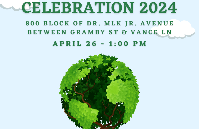 Flyer for Edenton's Arbor Day Celebration 2024 