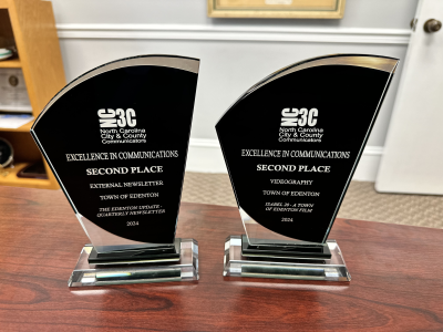Edenton's two communications awards, won in 2024
