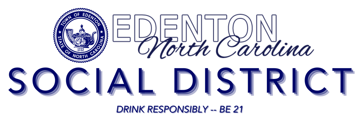 Edenton Social District logo with "Drink Responsibly -- Be 21" below it