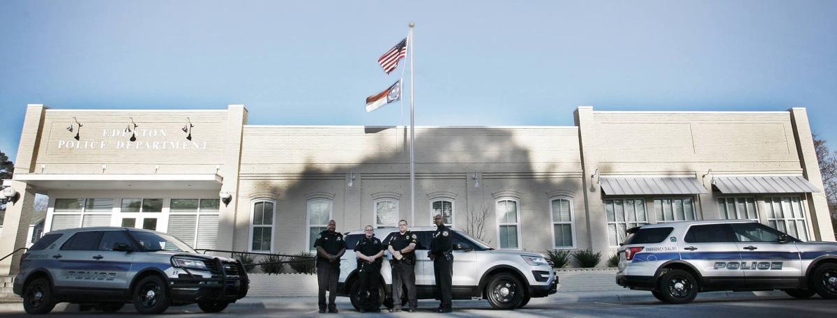 Promo image of the exterior of the Edenton Police Department