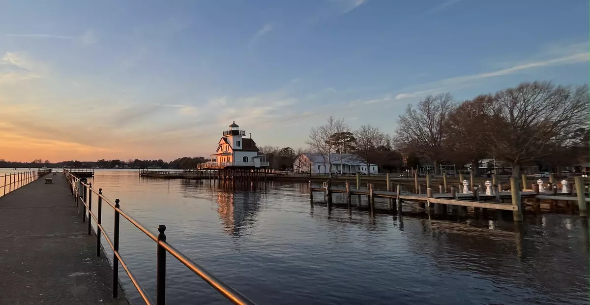Edenton Harbor at sunset
